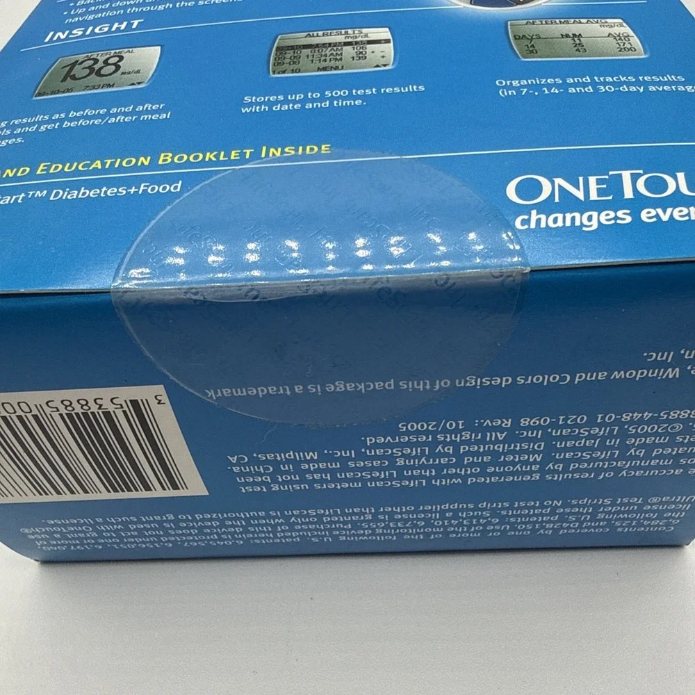 One Touch Ultra 2 Blood Glucose Monitoring System New Sealed